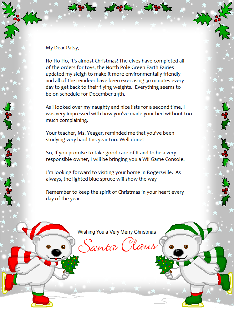 Free Christmas Letter Templates Better Homes & Gardens