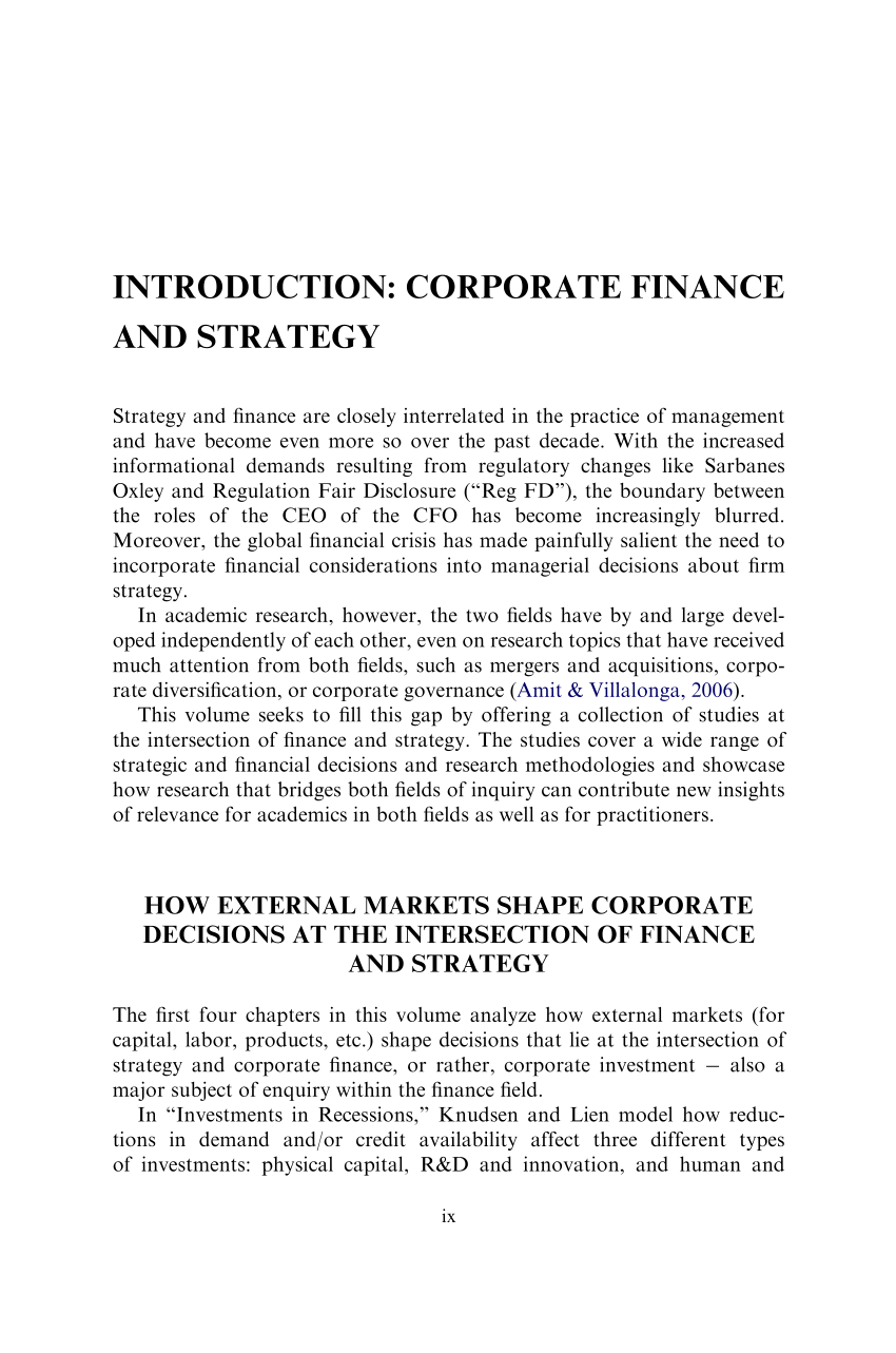 Strategic Financial Management ICAI Syllabus