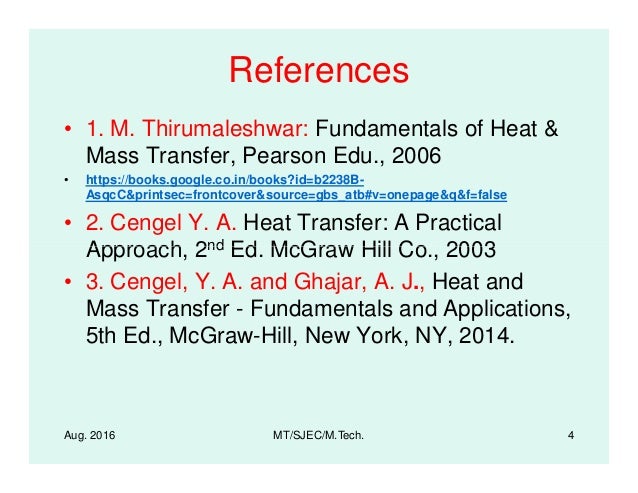 Temperature Distribution along a Constant Cross Sectional