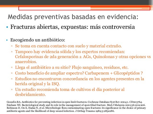 Osteomyelitis associated with open fractures in adults