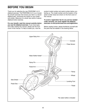 ProForm 23943 - 390 E Elliptical Trainer Sears Outlet