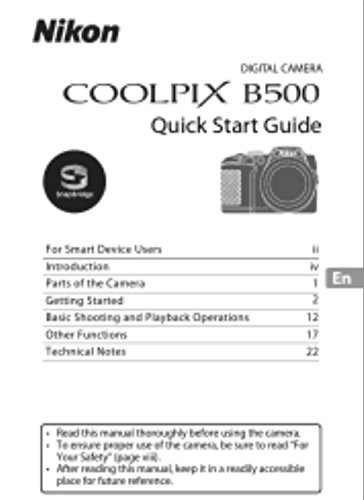 NIKON COOLPIX A900 QUICK START MANUAL Pdf Download.