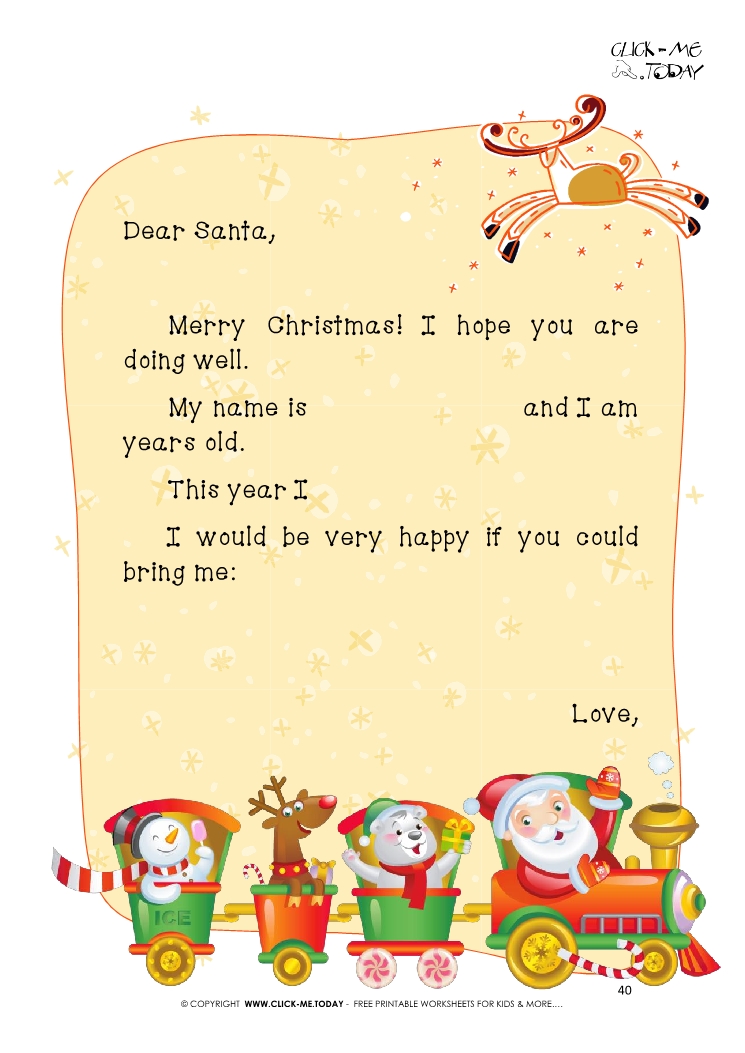 2011 Christmas Printable Series Christmas Letter Writing