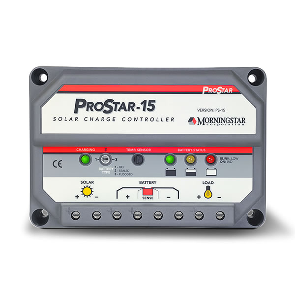 Régulateur de charge solaire 15 A PROSTAR PS 15 MORNINGSTAR