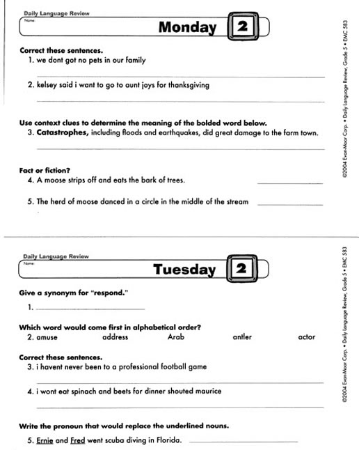 [PDF/ePub Download] daily language review grade 5 eBook